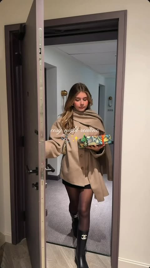 Instagram post by @darceyeangel for The Body Shop. Caption reads: a cozy night routine using the Shea Butter....