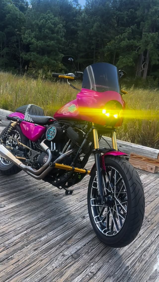 Instagram post by @sportymob_official for Harley-Davidson. Caption reads: sheesh

#harley #harleydavidson....