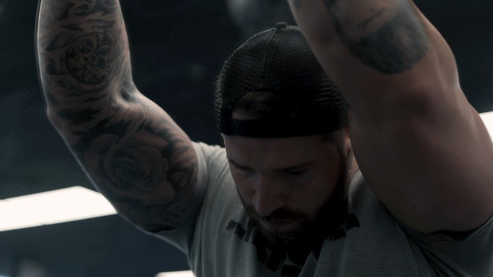 Instagram post by @itsjoshellison for Steel Supplements. Caption reads: [...] the person you want to be‼️ ⁣#ad....