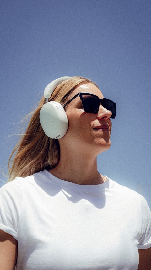 Instagram post by @angie.kerber for Sonos. Caption reads: Missing these long summer day vibes already with....