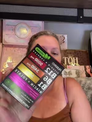 TikTok post by @tutspikes6 for Nusava. Caption reads: [...] #vitamins #b12b6b1 #dailysupplements....