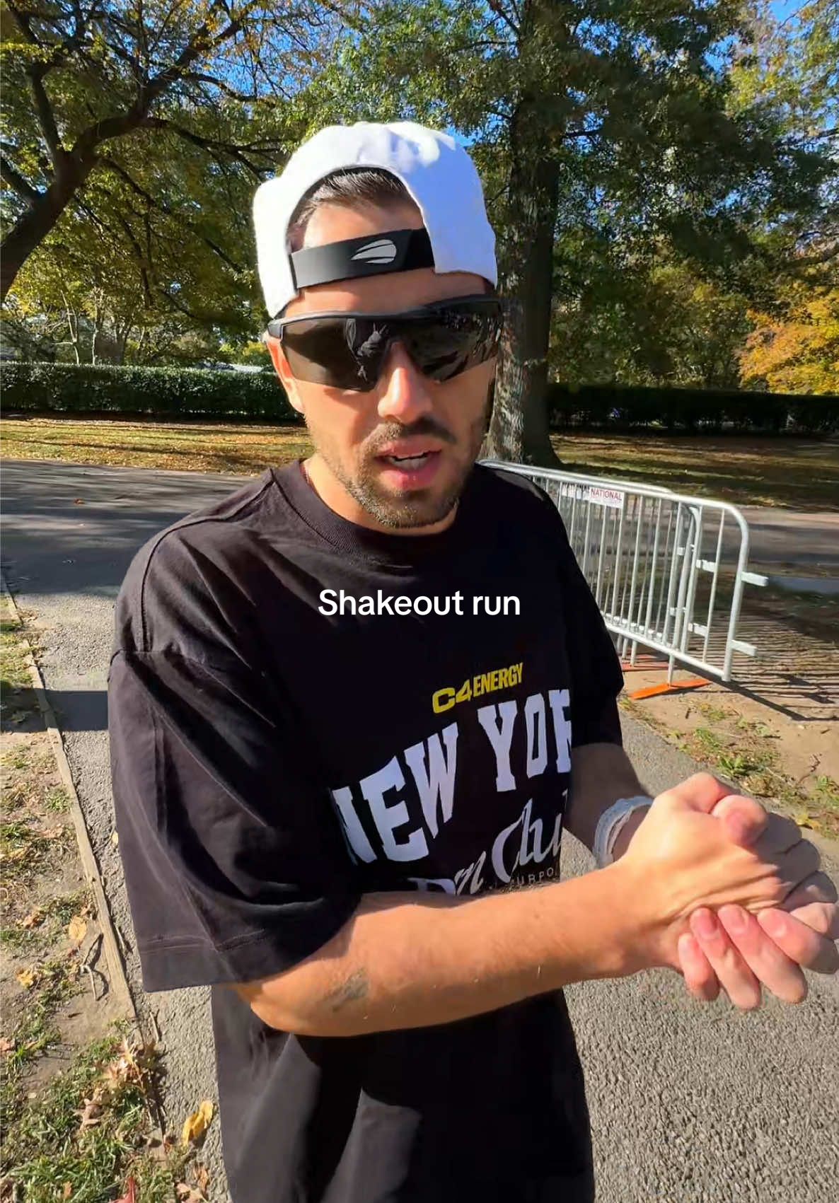 TikTok post by @rcabalieri for LSKD. Caption reads: One day before the New York marathon! Easy....