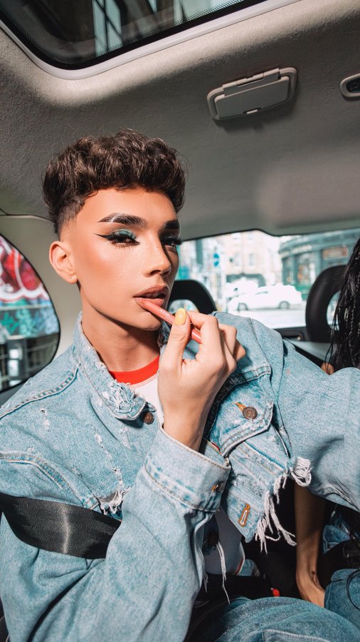 Instagram post by @lucasrodgerss for Barry M. Caption reads: GRWM on the way to a shoot for @barrymcosmetics....