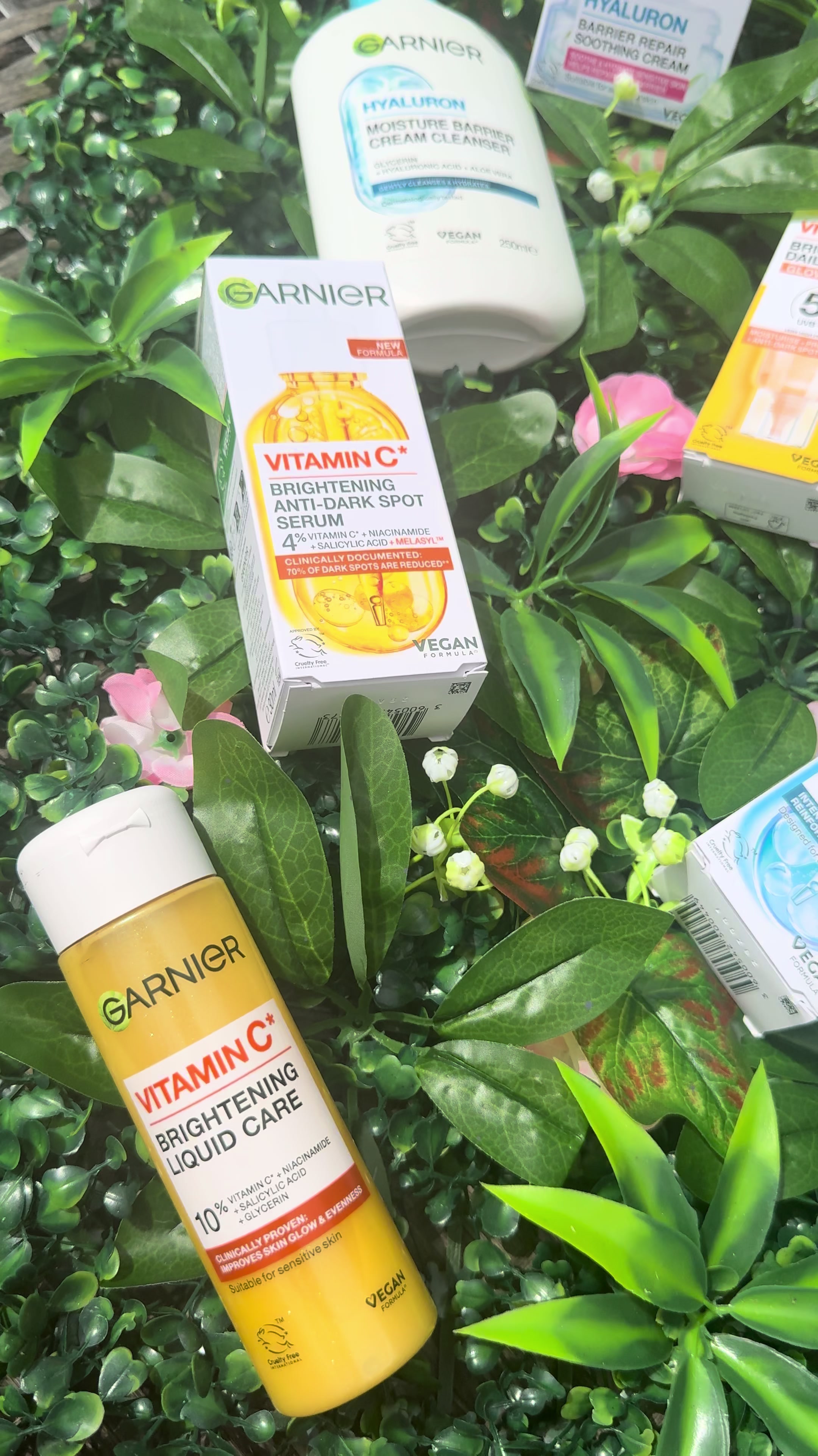 TikTok post by an influencer for Garnier. Caption reads: Day and night bundle from @Garnier UK. I’ve been....