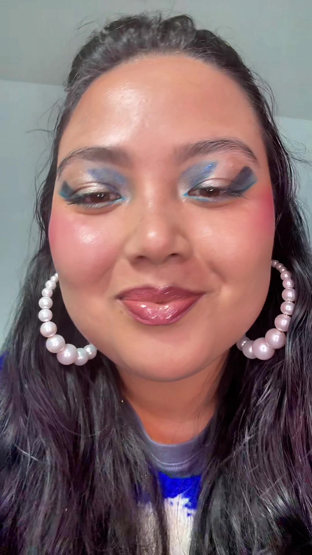 TikTok post by @crystalbohara for EM Cosmetics. Caption reads: [...] favorite could stop there but with @EM....