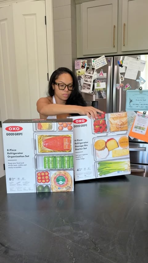 Instagram post by @trimiesha.joyner for OXO. Caption reads: Football season + @oxo storage containers = the....