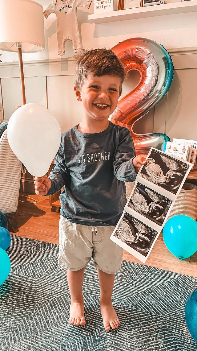 Instagram post by @theknowandplayspace for Totter + Tumble. Caption reads: Gender Reveal for Baby 2 👶🏻 •....