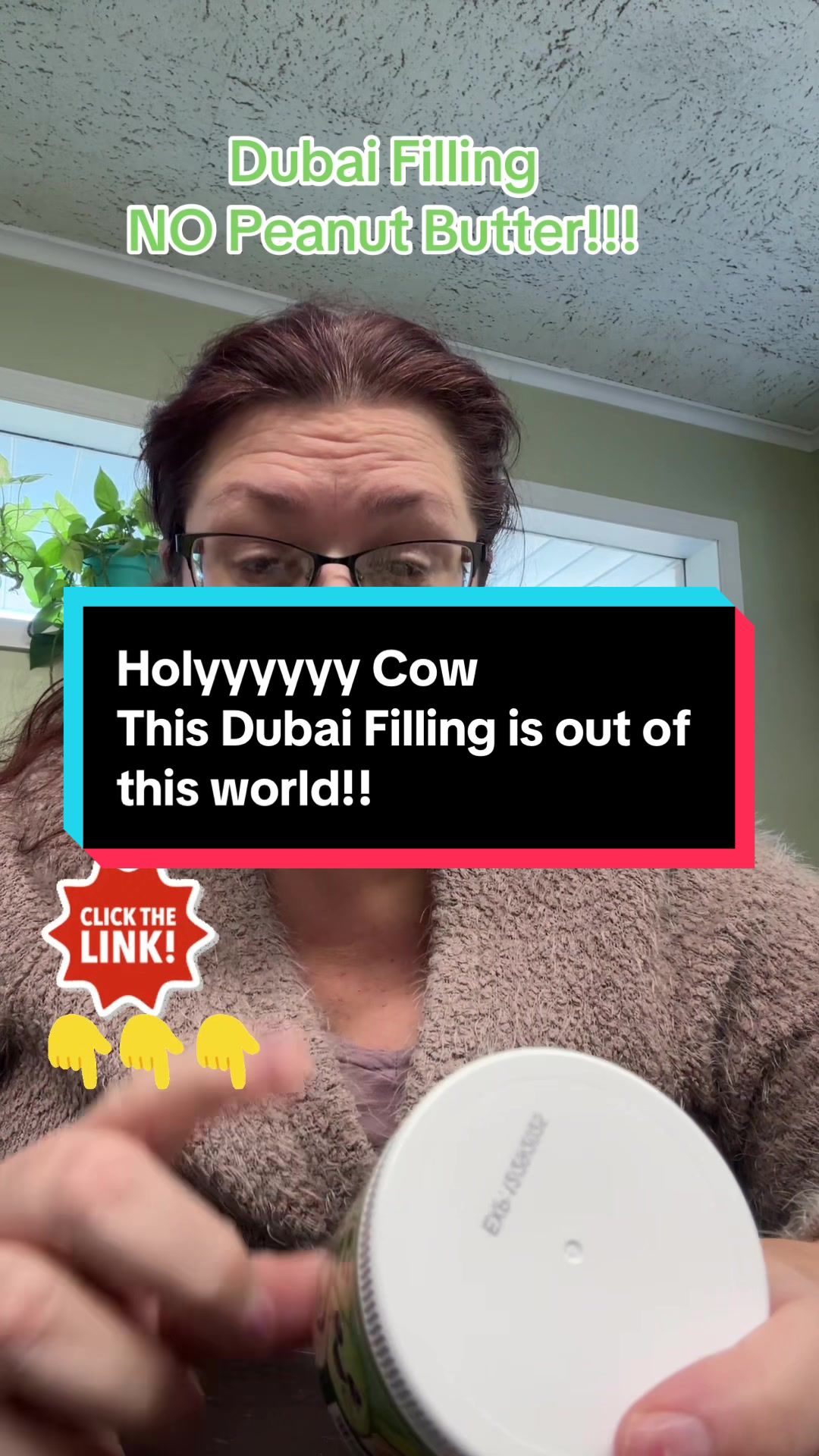 TikTok post by @rachelraquel52 for Nerdy Nuts. Caption reads: @Nerdy Nuts Shop just dropped their Dubai filling....