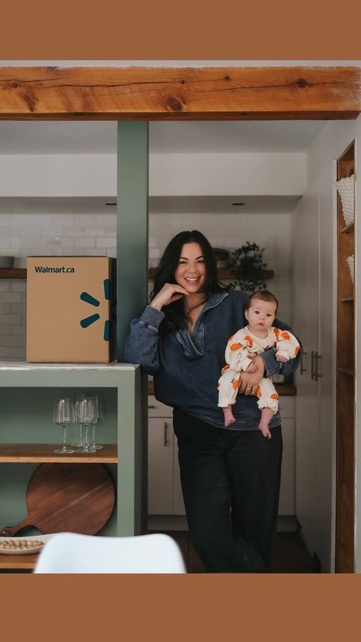 Instagram post by an influencer for Walmart Canada. Caption reads: [...] Also me: 🫠 Thank you, @WalmartCanada....