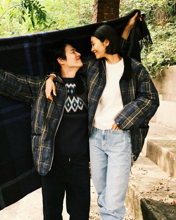 Instagram post by @keemwj for ARKET. Caption reads: ARKET and Barbour’s limited edition capsule....