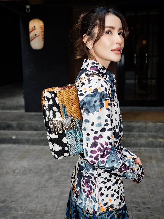 Instagram post by @annethong for Fendi. Caption reads: Like moths to the flame, chasing the disco glow.....