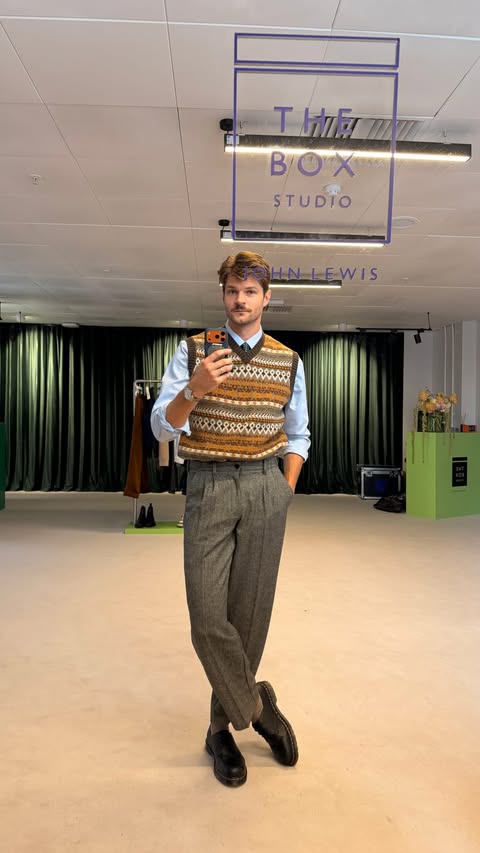 Instagram post by @jimchapman for John Lewis & Partners. Caption reads: Ad | Me and my big mouth! I put myself on the....