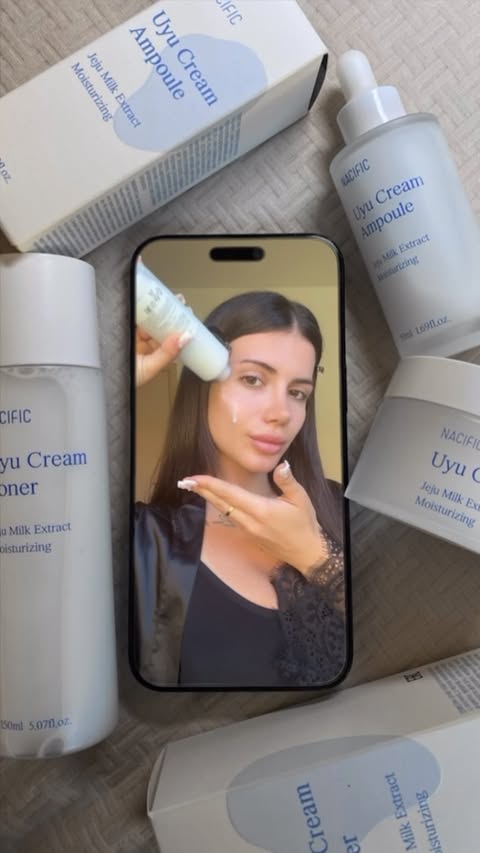 Instagram post by @_la_sary__ for NACIFIC. Caption reads: *ADV My glass skin routine 🤍🧴 @nacific_official....