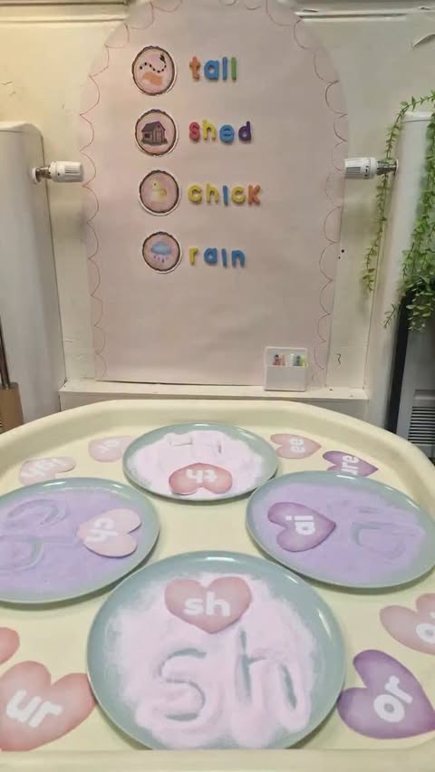 Instagram post by @continuousprovision_with_katie for Rainbow Eco Play. Caption reads: [...] gorgeous pastel coloured sand from....