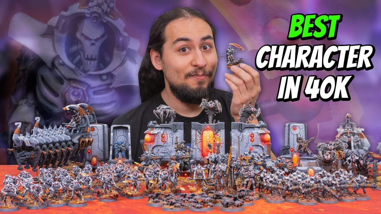 YouTube post by @EonsOfBattle for UniFormation. Caption reads: Painting The Best Character In 40k!.