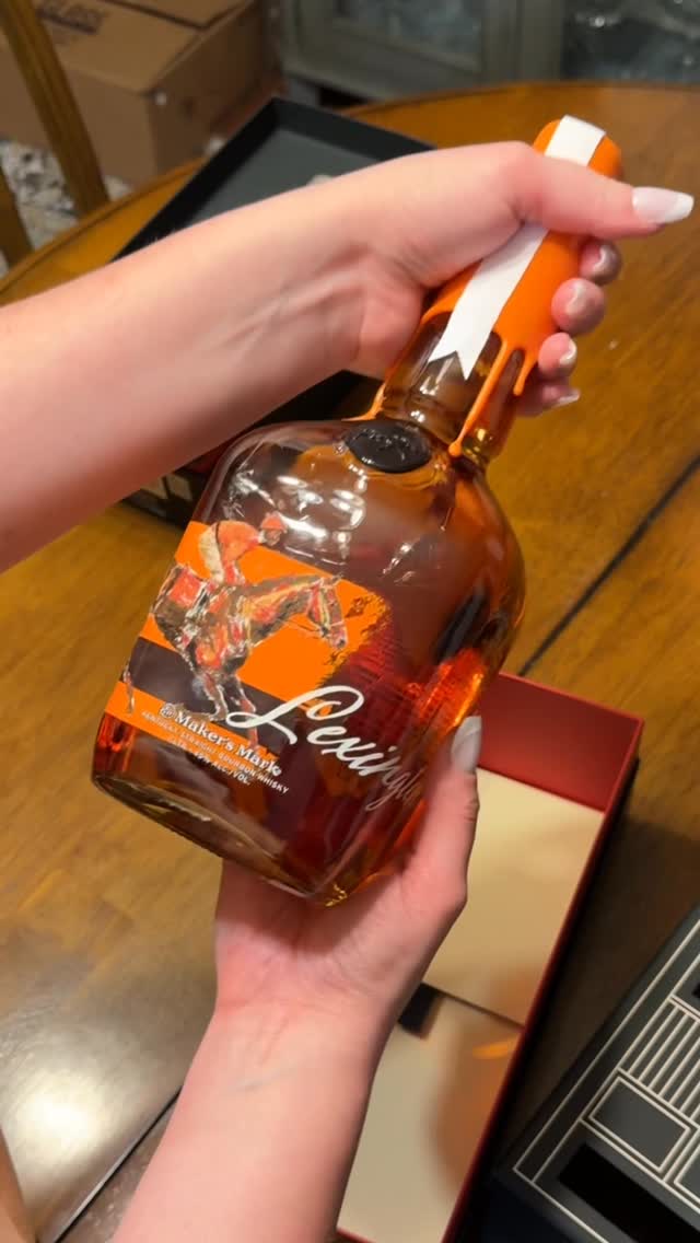 Instagram post by @tylerrobertsonart for Maker’s Mark. Caption reads: [...] one! The 2025 Greats of the Gate Maker’s....