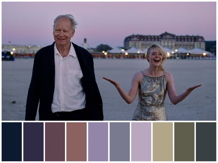 Instagram post by @colorpalette.cinema for MUBI. Caption reads: “Sentimental Value” (2025).
•Directed by Joachim....