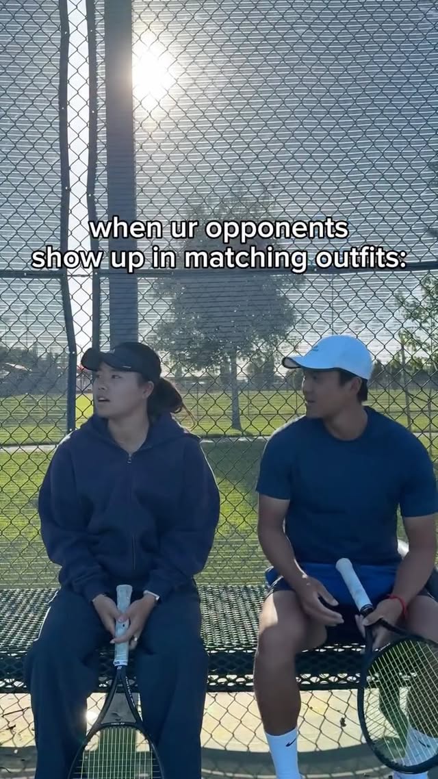 Instagram post by @britneychiu04 for Pinspark Activewear. Caption reads: you know you're in trouble when your opponents are....