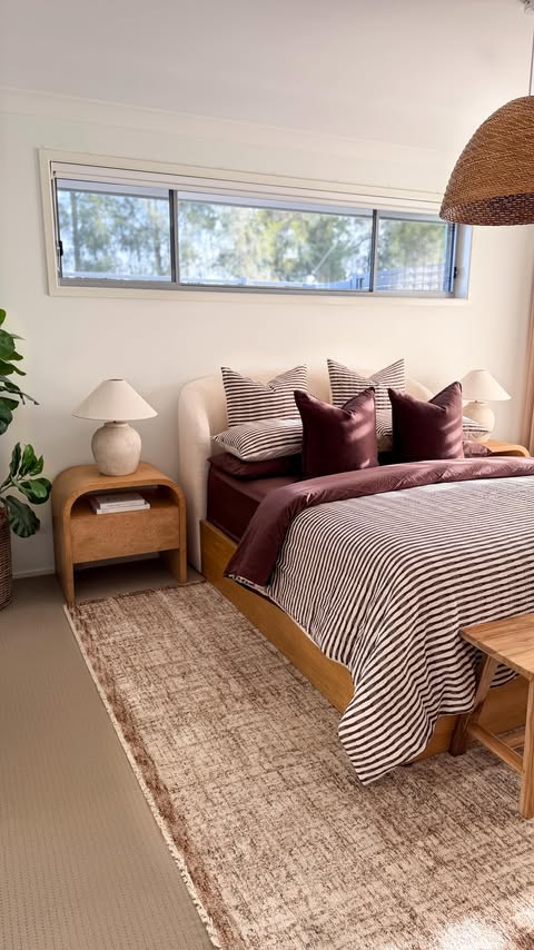 Instagram post by @home.style.by.tiff for Castlery. Caption reads: Style with me - Master bedroom makeover ✨

A much....