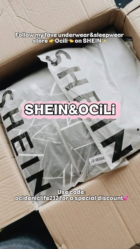 Instagram post by @den.ic.life for Ocili. Caption reads: [...] my fave Underwear & Sleepwear store....