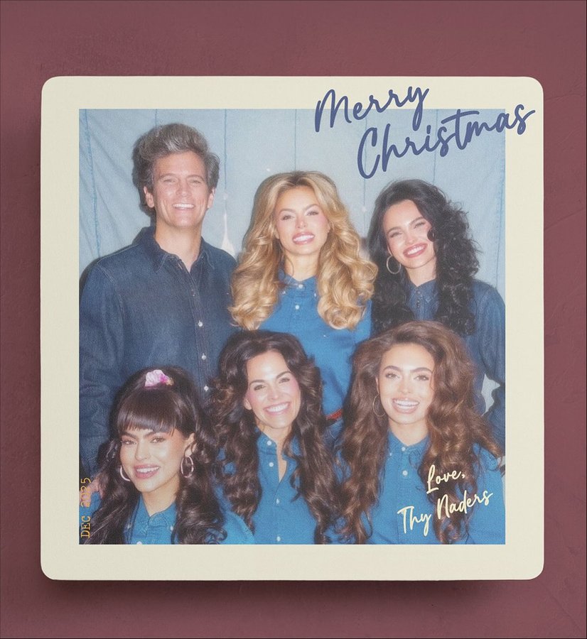 Instagram post by @maryhollandnader for Minted. Caption reads: Happy holidays from our wild bunch to....