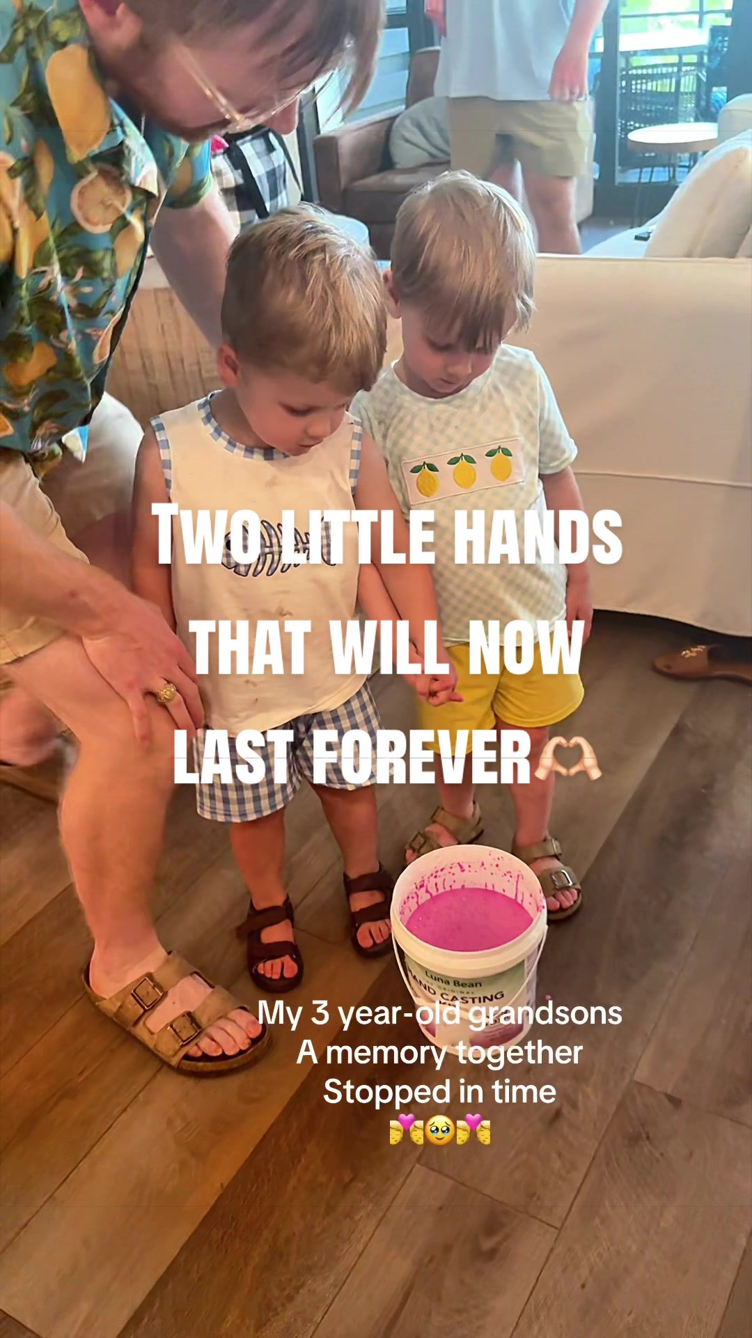 TikTok post by @winnieswonders1 for Luna Bean. Caption reads: [...] hands, frozen in time forever🫶🏻❤️ @Luna....