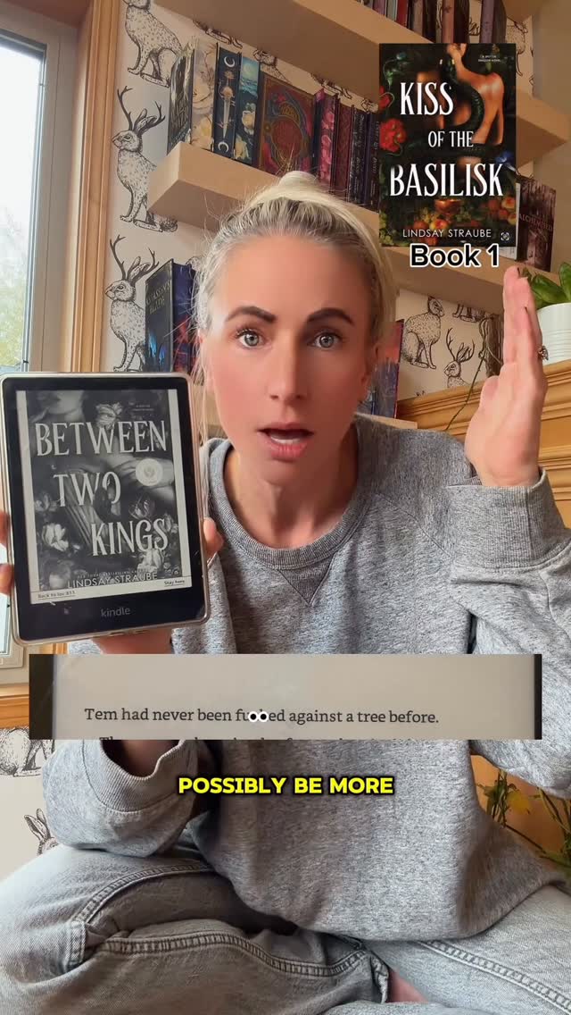 Instagram post by @kaila.books for Bloom Books. Caption reads: Shakespeare is quaking.  #kissofthebasilisk....