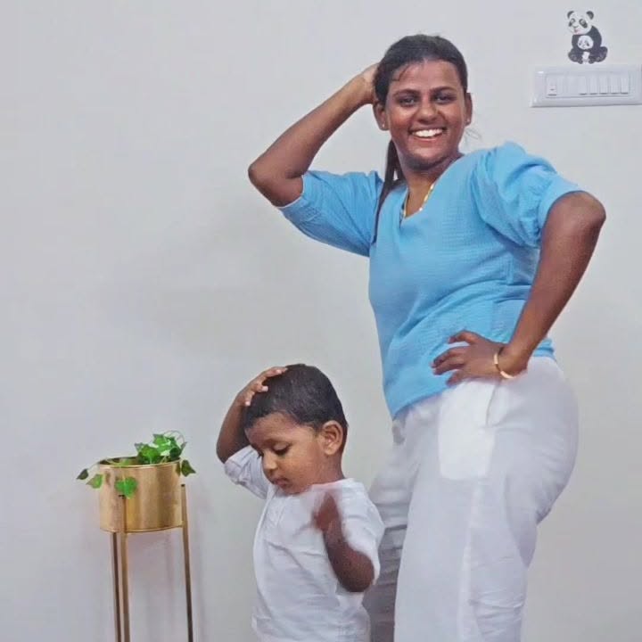 Instagram post by @ashra_diaries for MamyPoko. Caption reads: @mamypokoindia 
Tried the Pokothala dance with my....