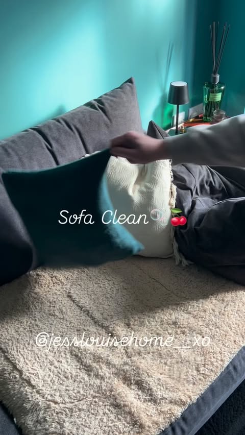Instagram post by @jesslouisehome__xo for JIGOO. Caption reads: [...] the dogs corner of the sofa 😍❤️ • • •....