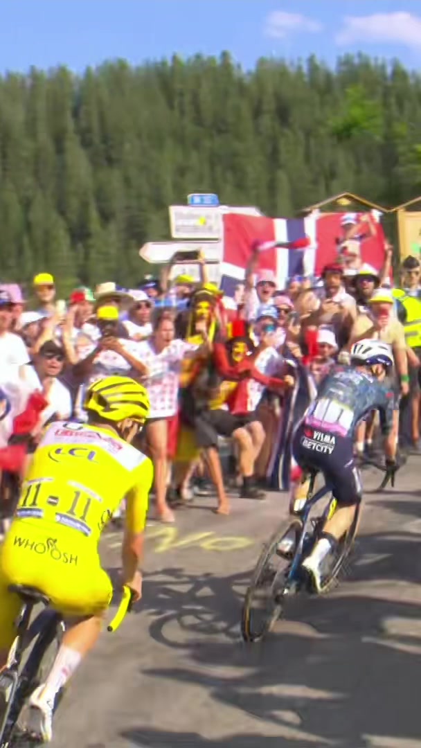 TikTok post by @letourdefrance for Continental Reifen. Caption reads: 🏅 Throwback #TourDeFrance 2024, Stage 20 A very....