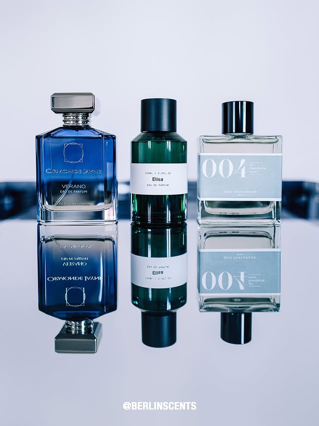 Instagram post by @berlinscents for Bon Parfumeur. Caption reads: [...] 004 Gin, Mandarine, Musc by @bonparfumeur....