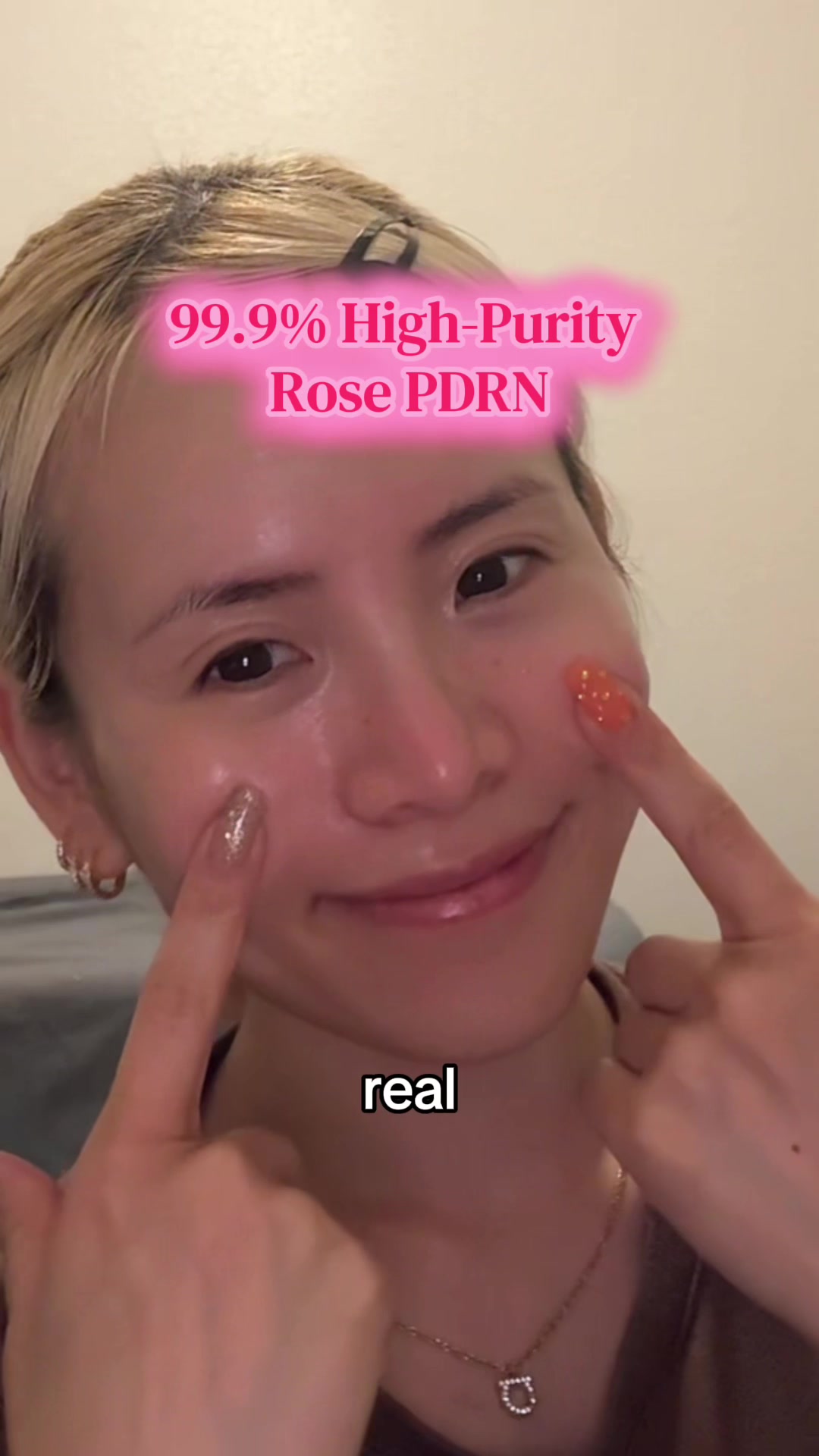 TikTok post by @mi._826 for WNP_global. Caption reads: @WNP_global @WNP SKINCARE #collagen #pdrn #serum....