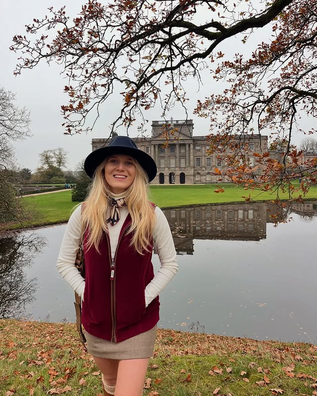 Instagram post by an influencer for Schöffel Country. Caption reads: No sign of Mr Darcy at Lyme Park, although there....