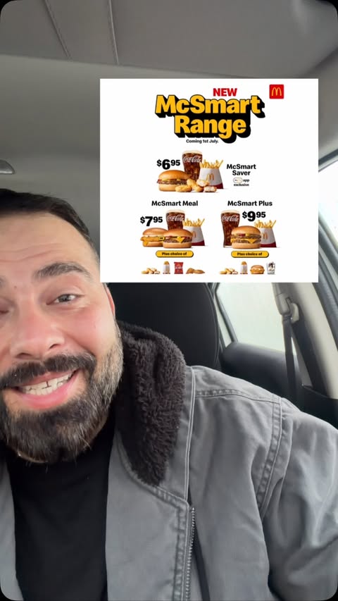 Instagram post by @nectoriouspapi for McDonald's. Caption reads: [...] and expanding. Value for days 😮💨 #ad....