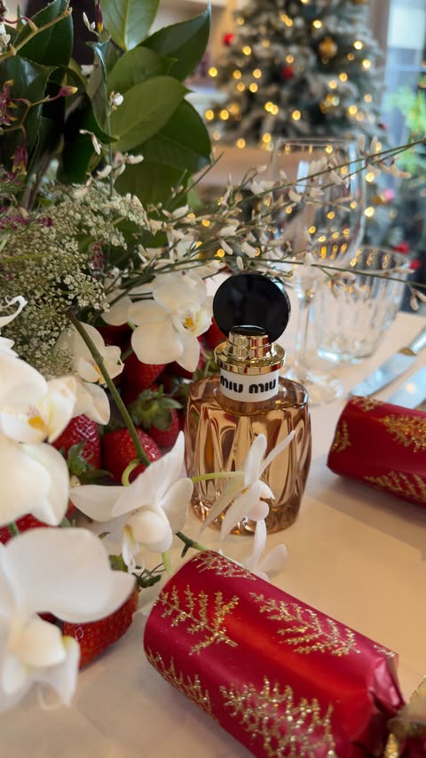 Instagram post by @marriumsshah for The Perfume Shop. Caption reads: MIU MIU 🤍
Miu Miu Miutine Eau de Parfum — I’m....