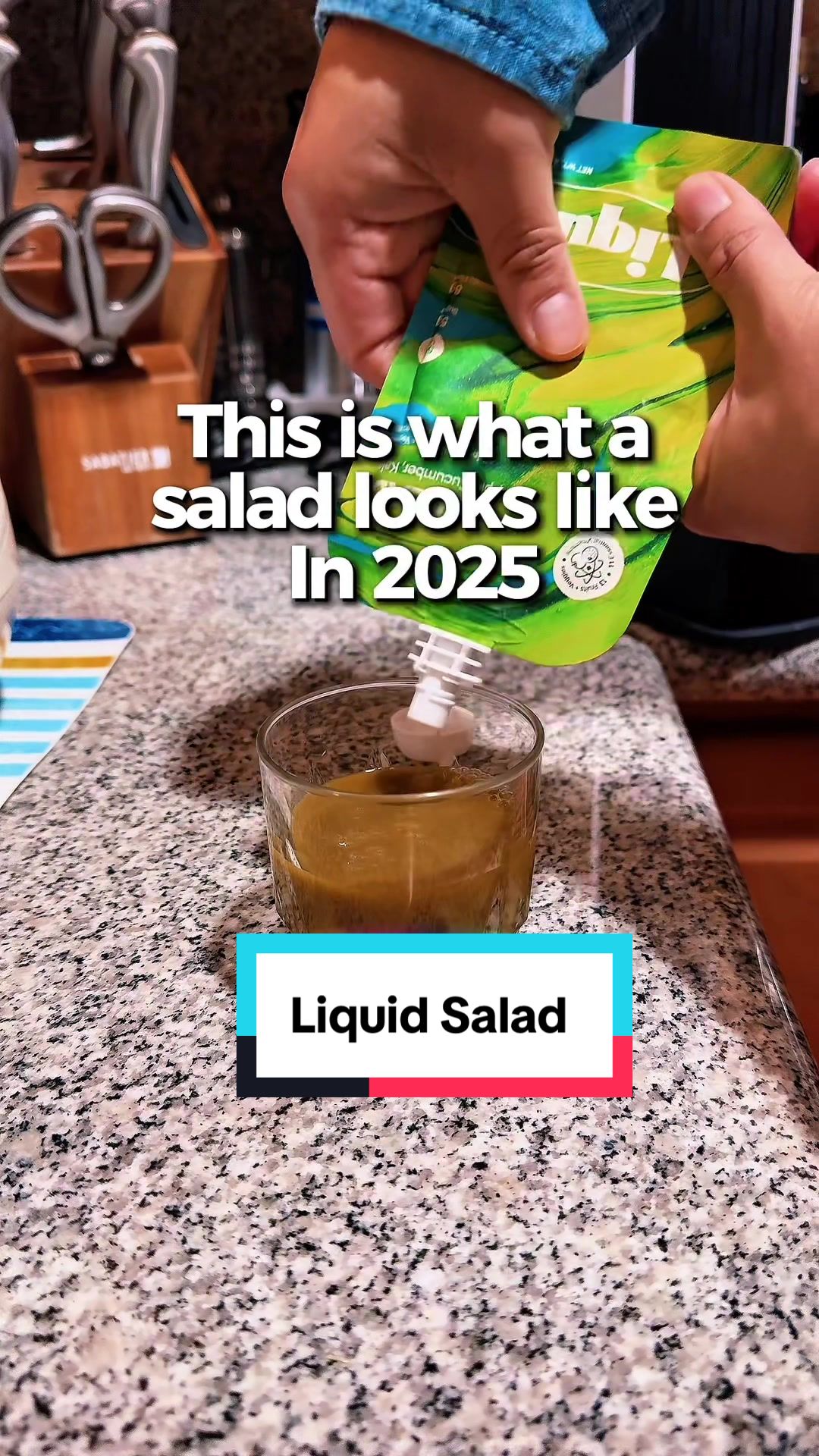 TikTok post by @herald_finds for LiquidPlus. Caption reads: How I want to eat all my salads from now on....