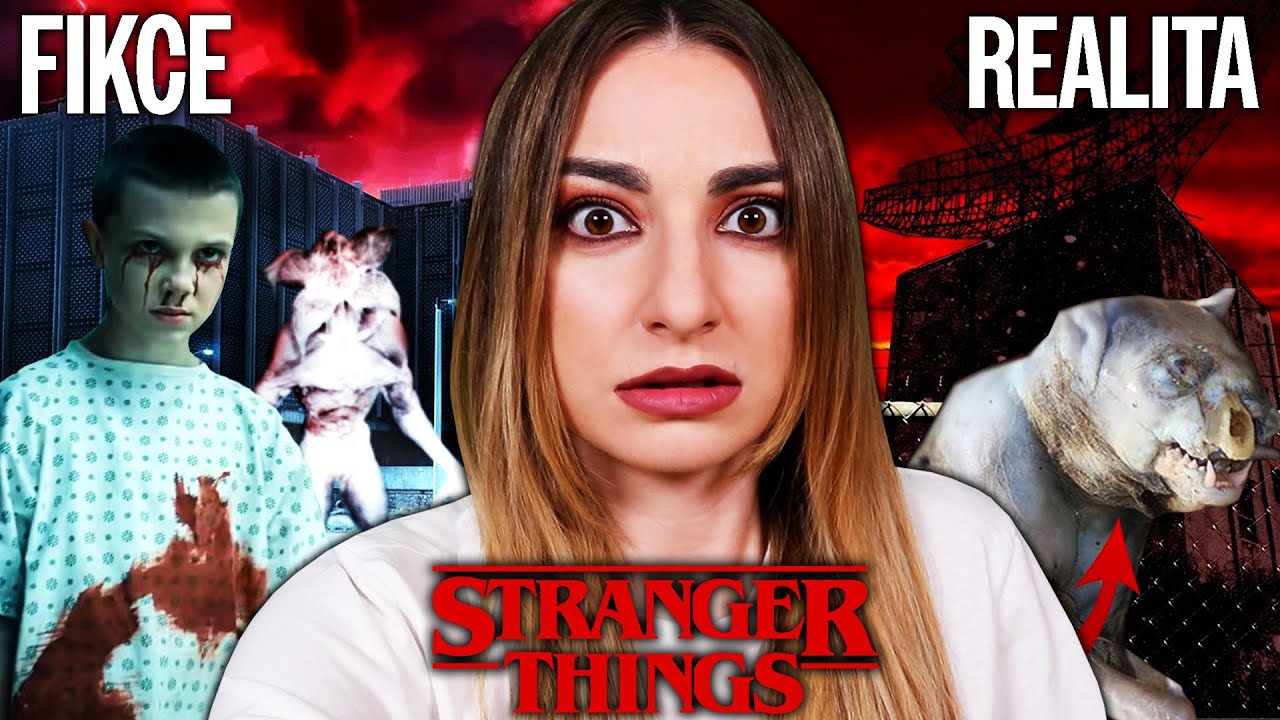 YouTube post by @AnyOli3 for Herohero. Caption reads: STRANGER THINGS JE SKUTEČNÉ?!😨.