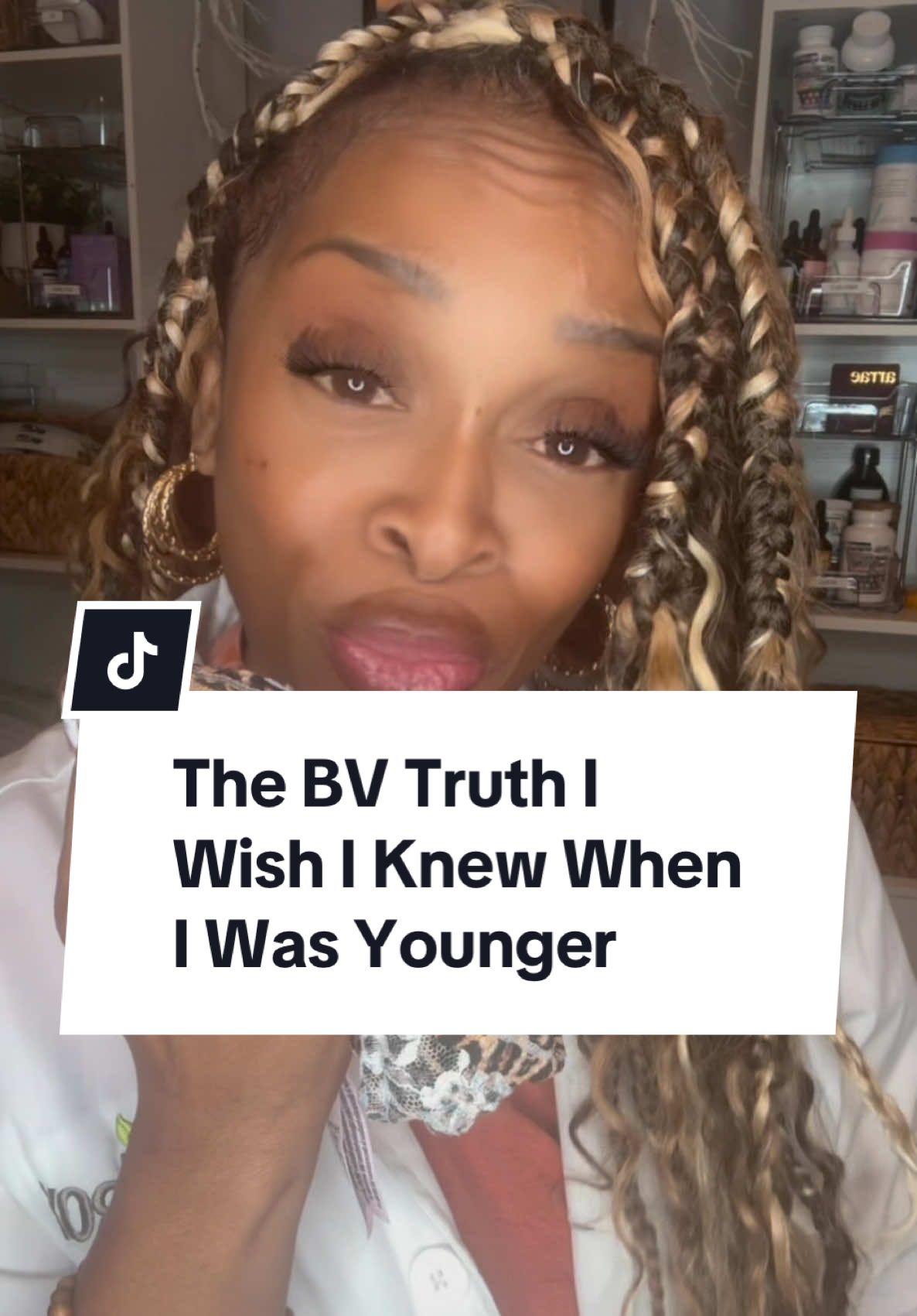 TikTok post by @dr.roxholistichealth for Happy V. Caption reads: @My Happy V #bv #yeastinfections #womenshealthtips....