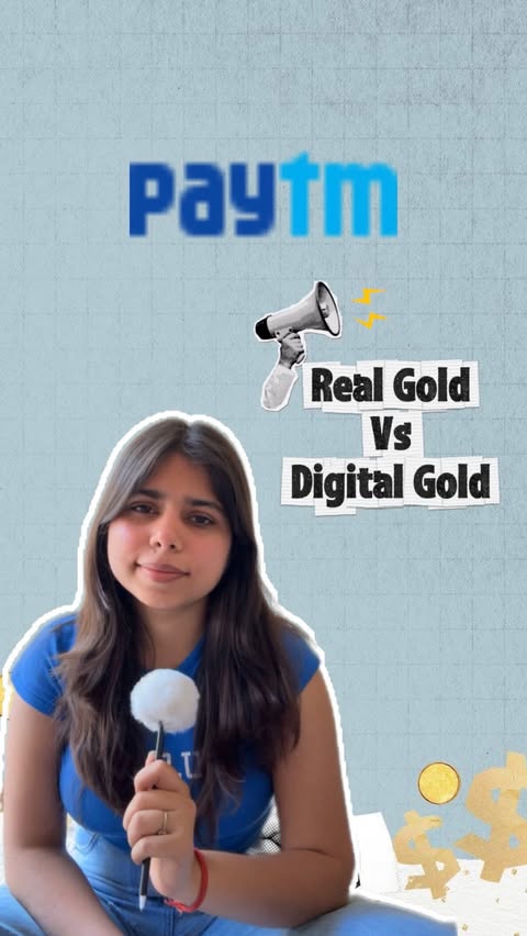 Instagram post by @kanishkacapturez for Paytm. Caption reads: [...] Investing in gold, the smarter way with....