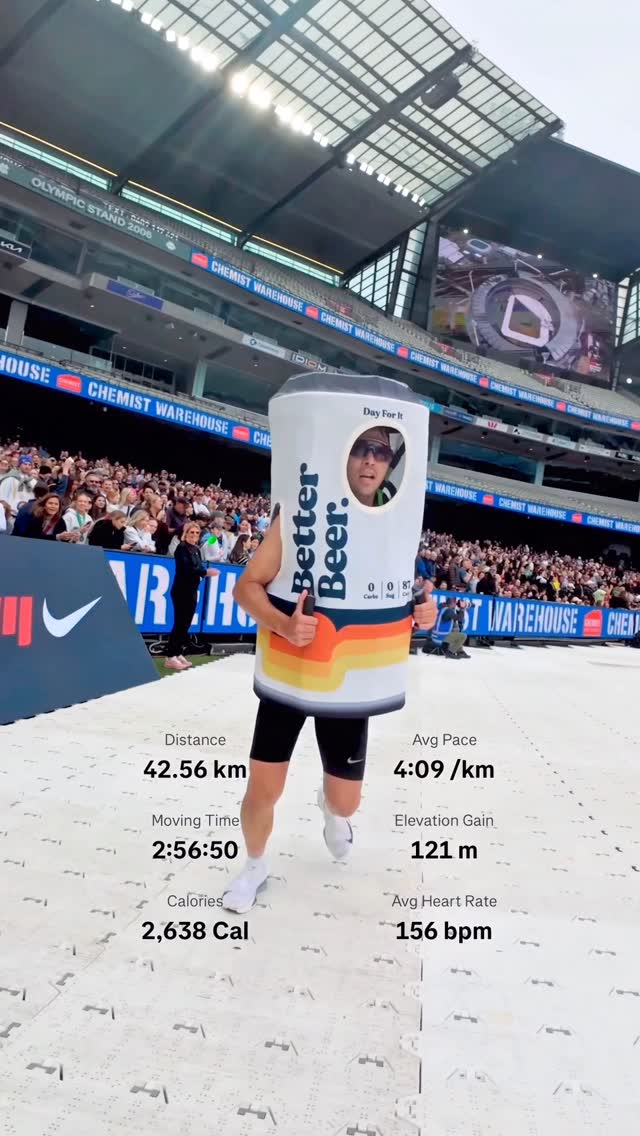 Instagram post by @kent.ohori for MAURTEN. Caption reads: BREAKING 3 (In a Beer Can) 🍻

Exercise goals....