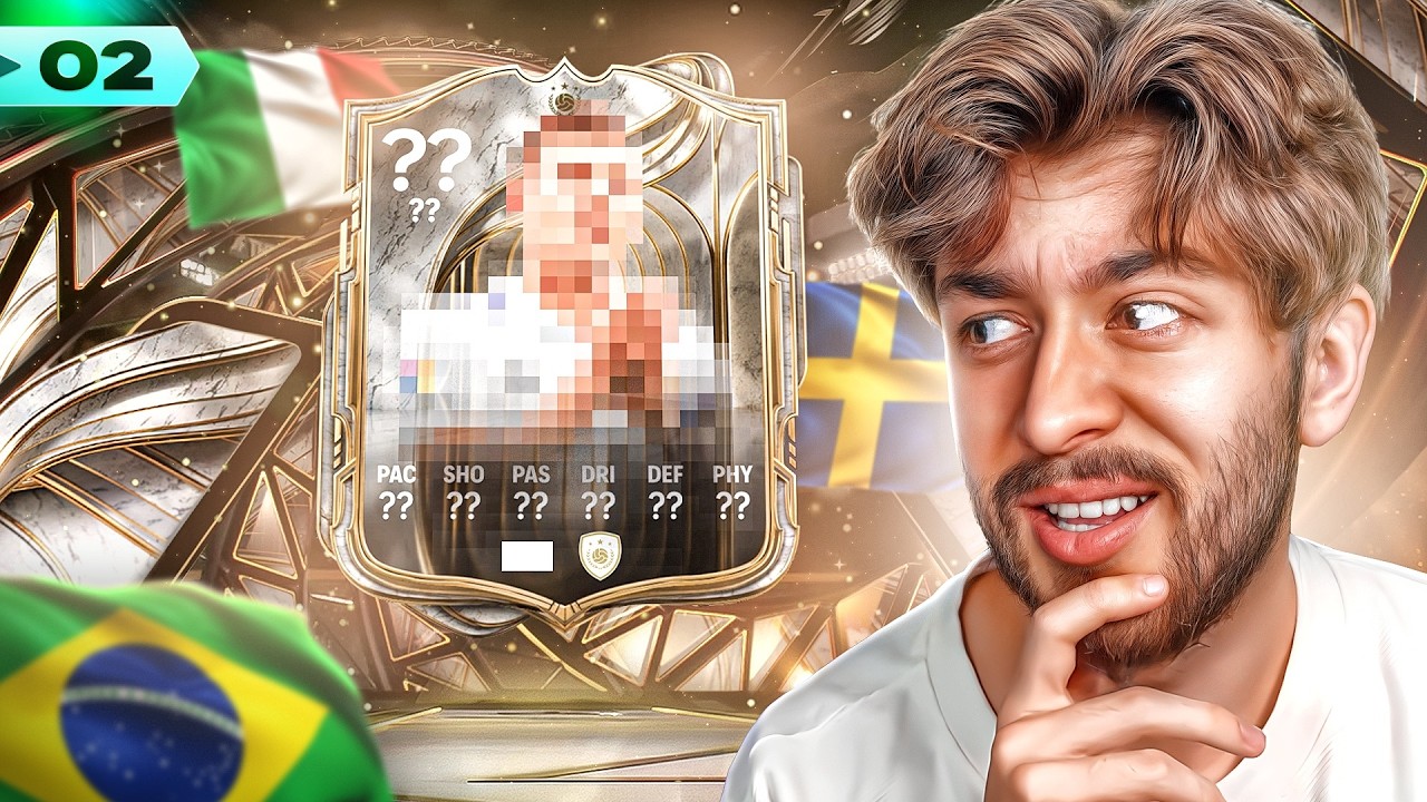 YouTube post by @Alviniasty for Media Expert. Caption reads: TRAFIŁEM GO?! PACZKA z IKONĄ ULTIMATE!!! FC26:....