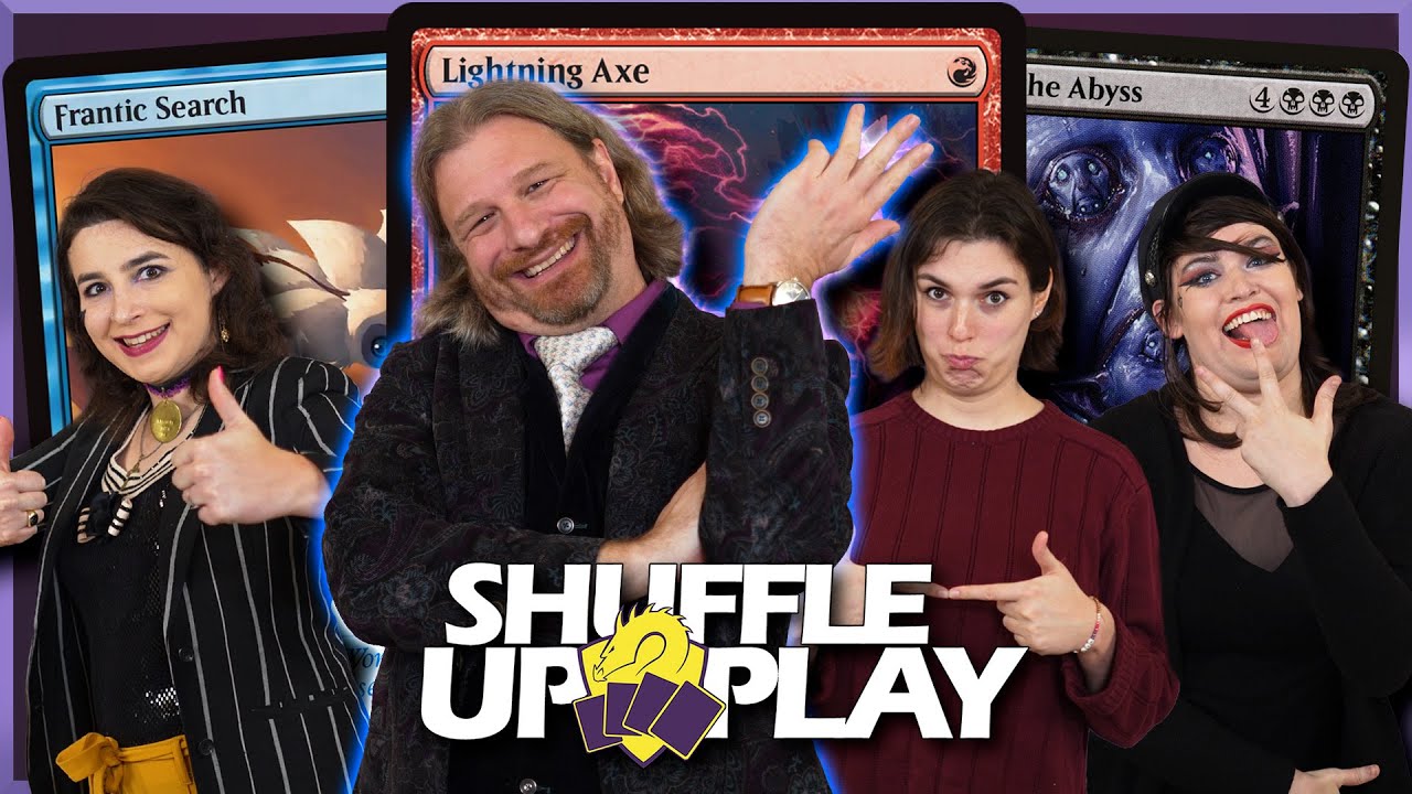 YouTube post by @TolarianCommunityCollege for MUBI. Caption reads: Shuffle Up & Play Commander w/ Vera Drew, Jesse....