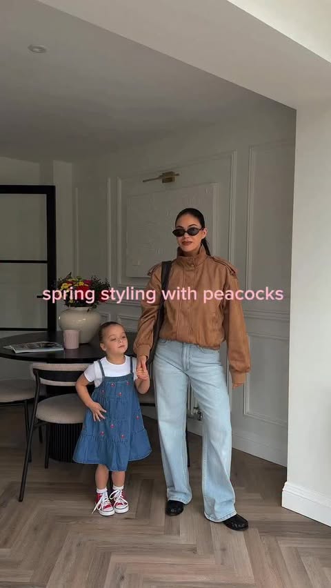 Instagram post by @lauren_bakewell for Peacocks. Caption reads: styling for spring! 🌸🌸 with @peacocks_fashion ad.