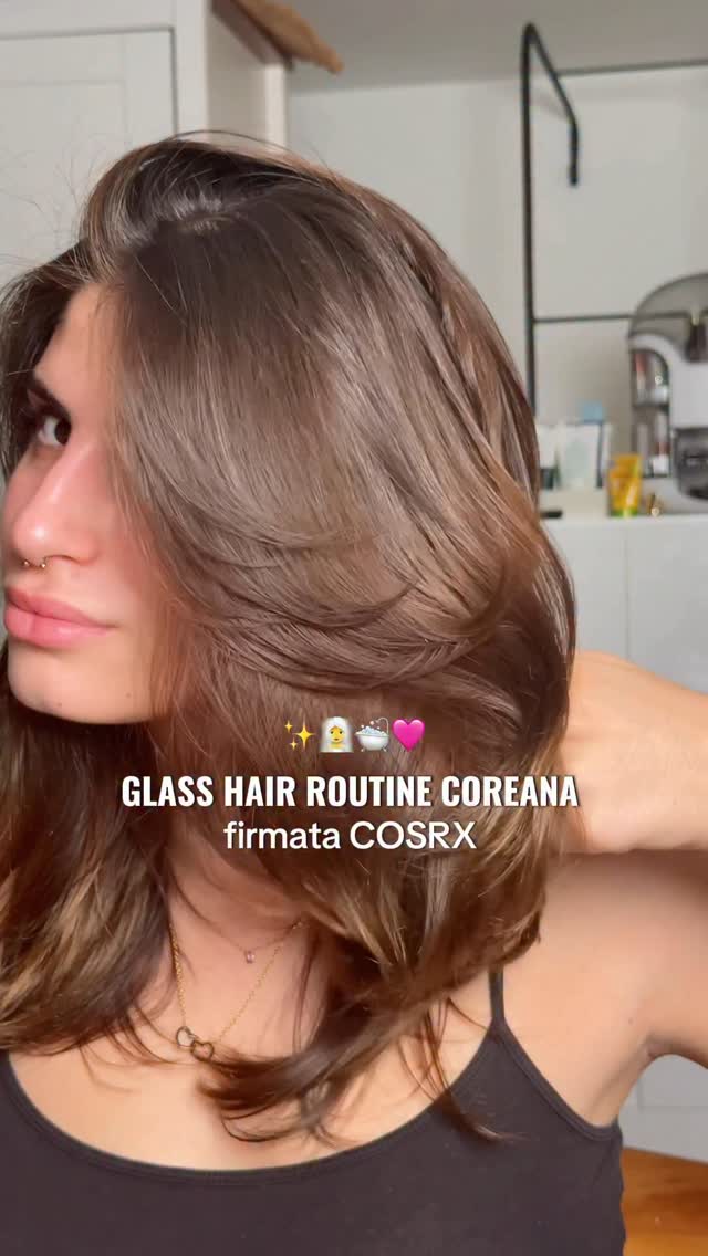 Instagram post by @sara.caracappa for Cosrx. Caption reads: glass hair routine firmata COSRX✨🩷

-  PEPTIDE....
