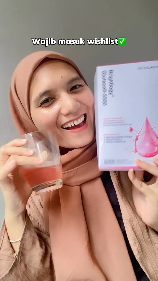 Instagram post by @wilna9297 for Newlab. Caption reads: [...] kerutan tuh rajin minum collagen dari....