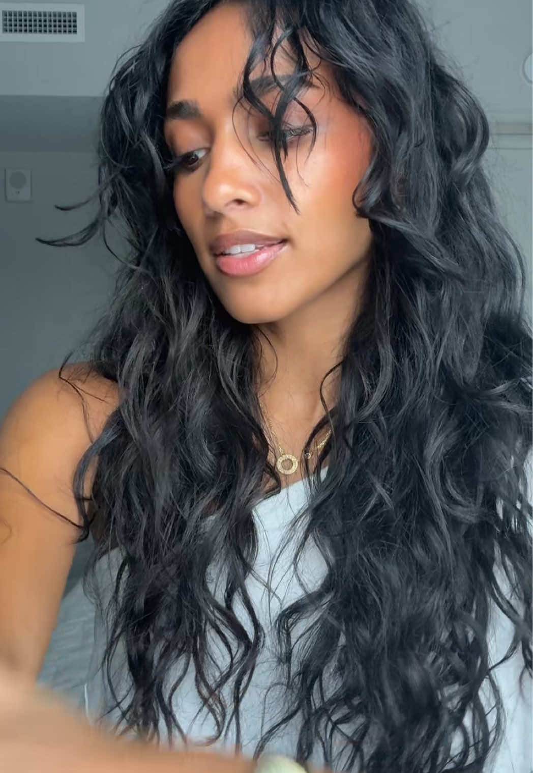 TikTok post by @selramasamy for Saltair. Caption reads: the new driftwood body oil from @Saltair Body....