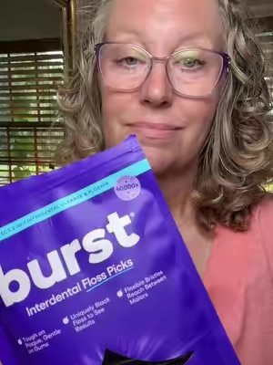 TikTok post by @horsemom37 for Burst Oral Care. Caption reads: @BURST Oral Care Be confident in your....