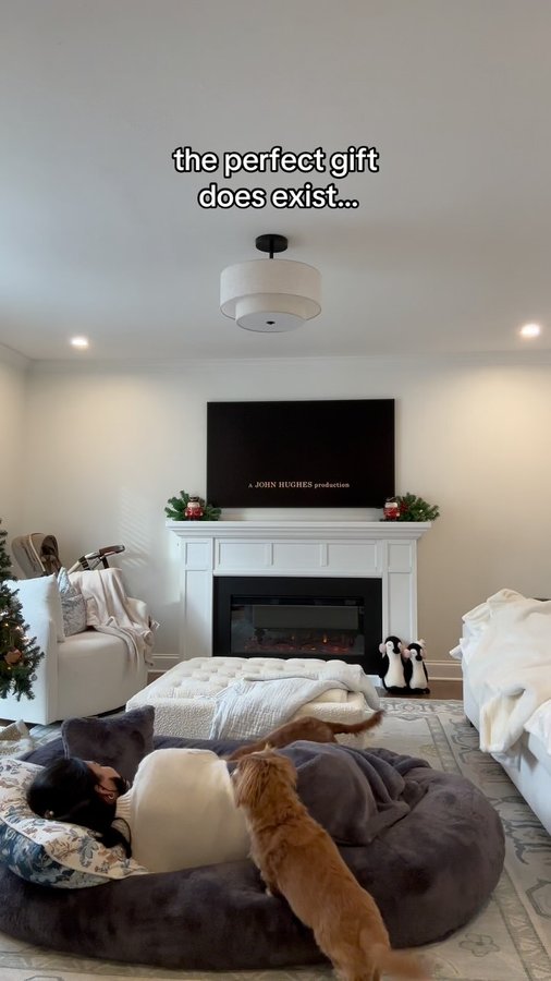 Instagram post by @rufus_theminiweenie for Plufl. Caption reads: [...] early Christmas gift 💝 thanks @weareplufl....