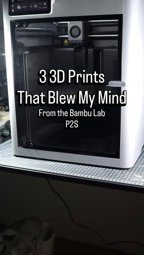 Instagram post by @spenspainting for Bambu Lab. Caption reads: [...] hand really blew my mind! The....