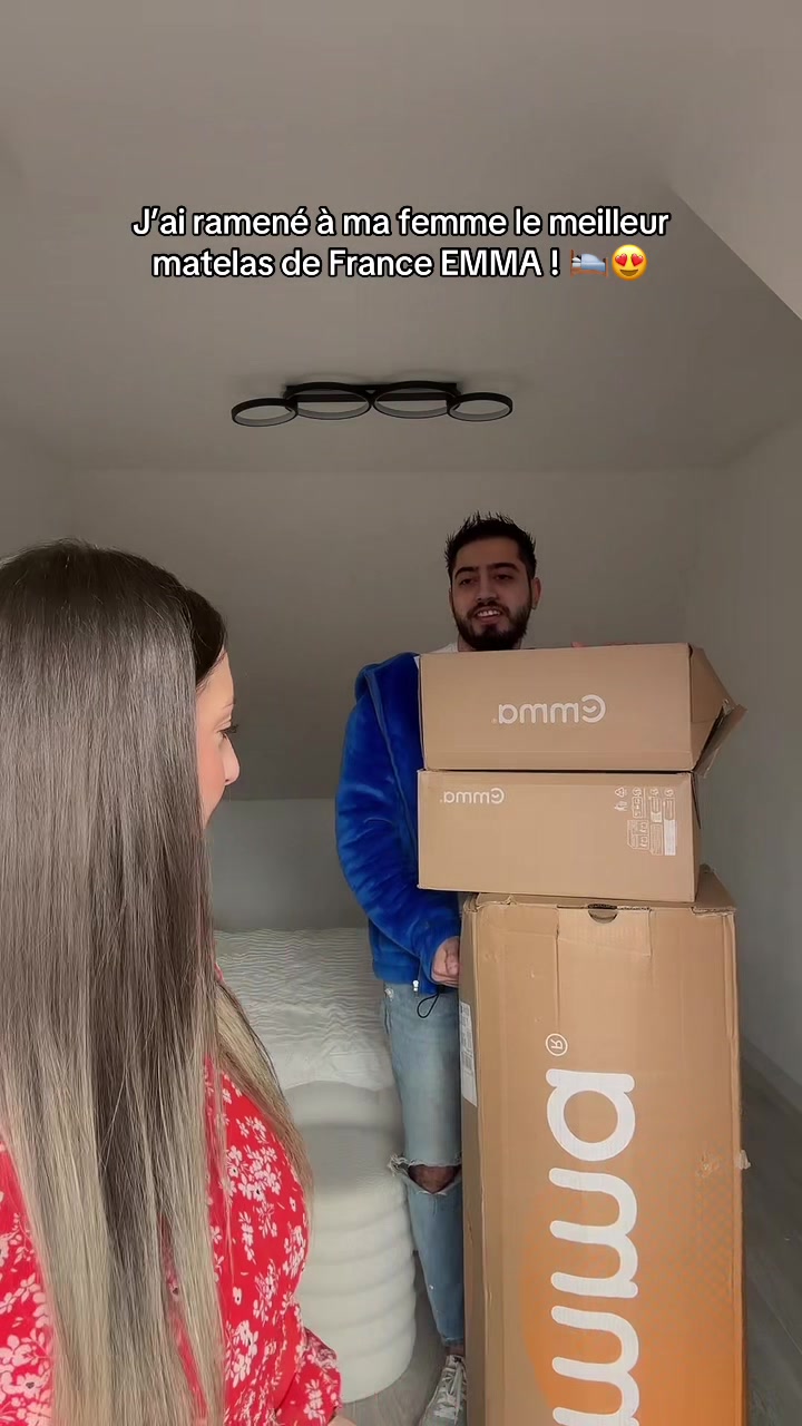 TikTok post by @harutlio for Emma. Caption reads: Nos nuits vont enfin changer grâce à  @Emma ....